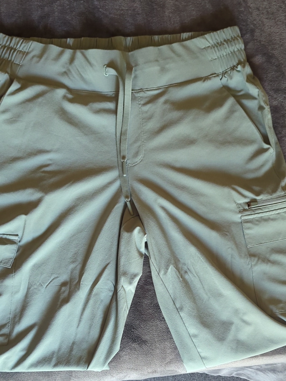 Women's All In Motion Cargo Jogger Pants in Sage Green